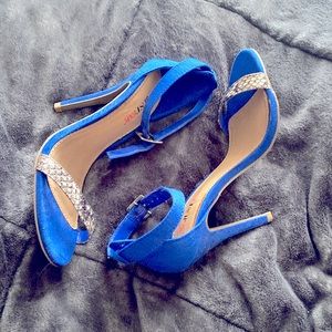 Blue sexy heels
